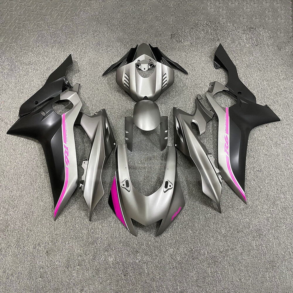 For YAMAHA YZF-R6 2017-2026 R6 17-26 Aftermarket 100% Fit Plastic Custom Color Full Fairings Kit | NiceFairings - paint design NO.4 option image