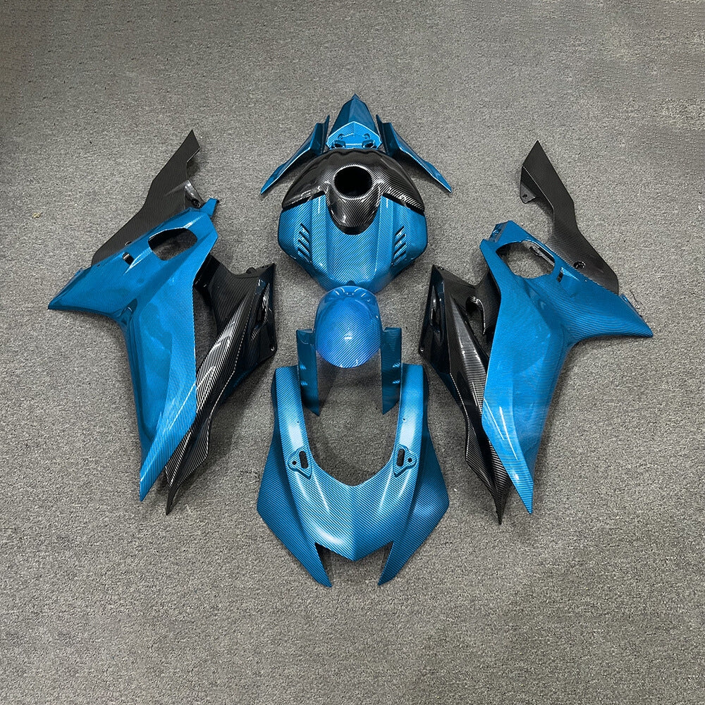 For YAMAHA YZF-R6 2017-2026 R6 Gloss Carbon Fiber Accents Aftermarket Sport Bodywor Fairings Kit | NiceFairings - paint design NO.6 option image