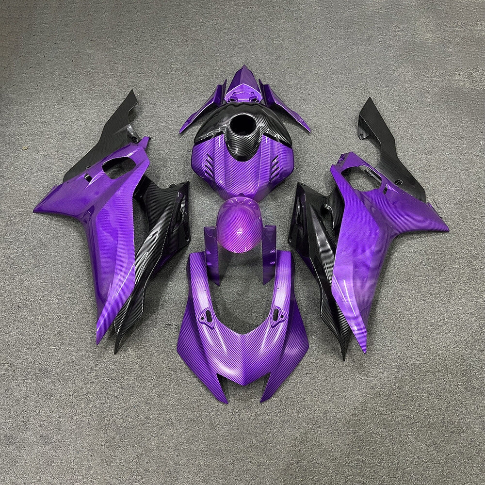 For YAMAHA YZF-R6 2017-2026 R6 Gloss Carbon Fiber Accents Aftermarket Sport Bodywor Fairings Kit | NiceFairings - paint design NO.4 option image