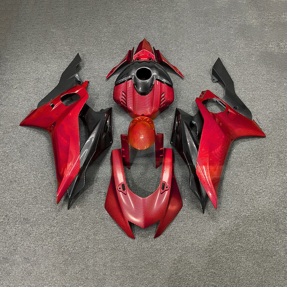 For YAMAHA YZF-R6 2017-2026 R6 Gloss Carbon Fiber Accents Aftermarket Sport Bodywor Fairings Kit | NiceFairings - paint design NO.5 option image