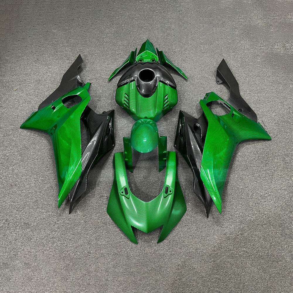 For YAMAHA YZF-R6 2017-2026 R6 Gloss Carbon Fiber Accents Aftermarket Sport Bodywor Fairings Kit | NiceFairings - paint design NO.3 option image