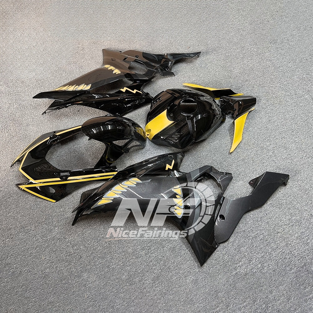 For YAMAHA YZF-R6 2017-2026 Carbon Fiber Look Aftermarket Custom Painted Custom Col Fairings Kit | NiceFairings - side angle image