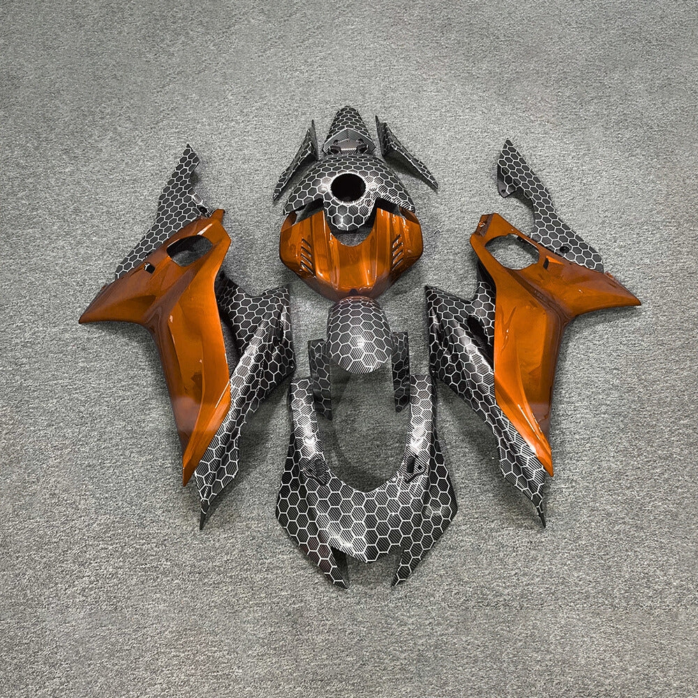 For YAMAHA YZF-R6 2017-2026 Carbon Fiber Custom Painted Aftermarket Body Rebuild Fairings Kit | NiceFairings - paint design NO.2 option image