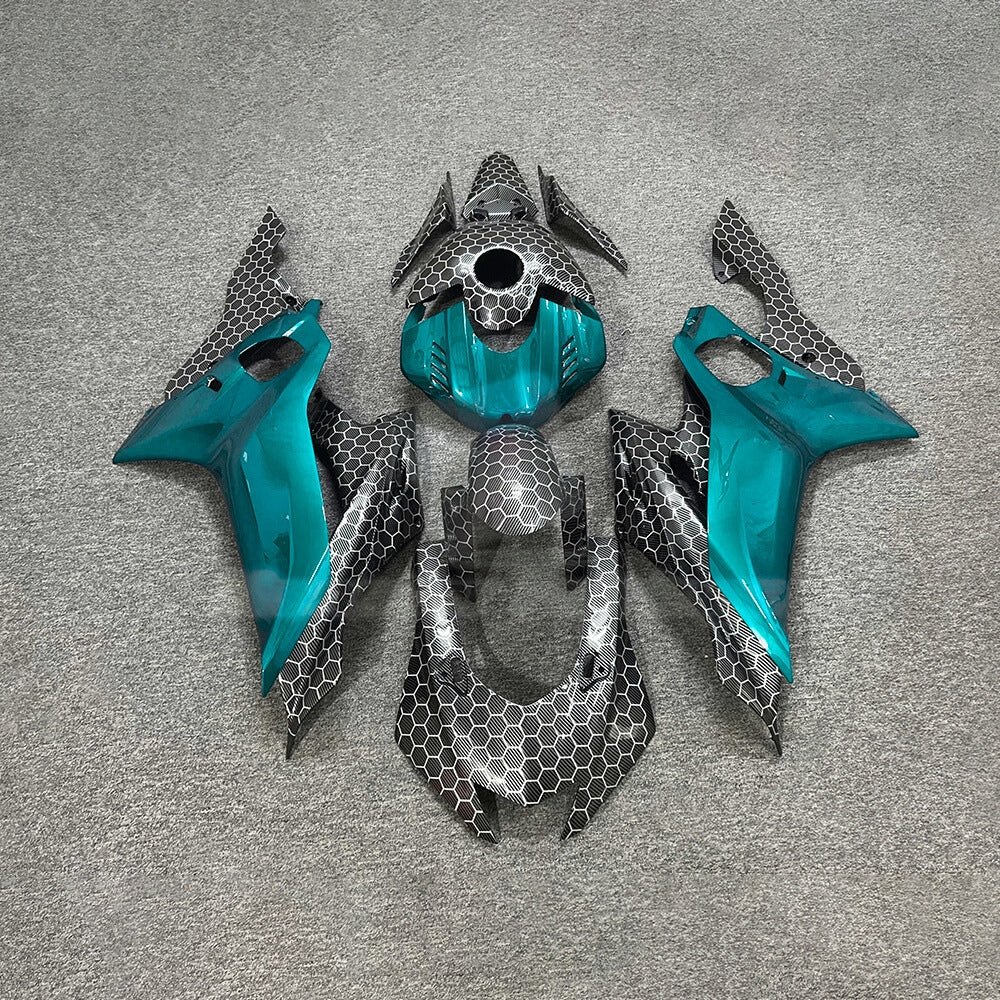 For YAMAHA YZF-R6 2017-2026 Carbon Fiber Custom Painted Aftermarket Body Rebuild Fairings Kit | NiceFairings - paint design NO.6 option image