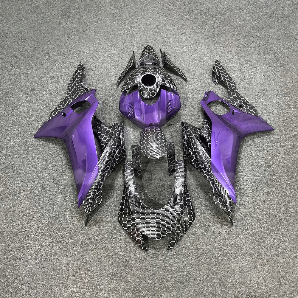 For YAMAHA YZF-R6 2017-2026 Carbon Fiber Custom Painted Aftermarket Body Rebuild Fairings Kit | NiceFairings - paint design NO.1 option image