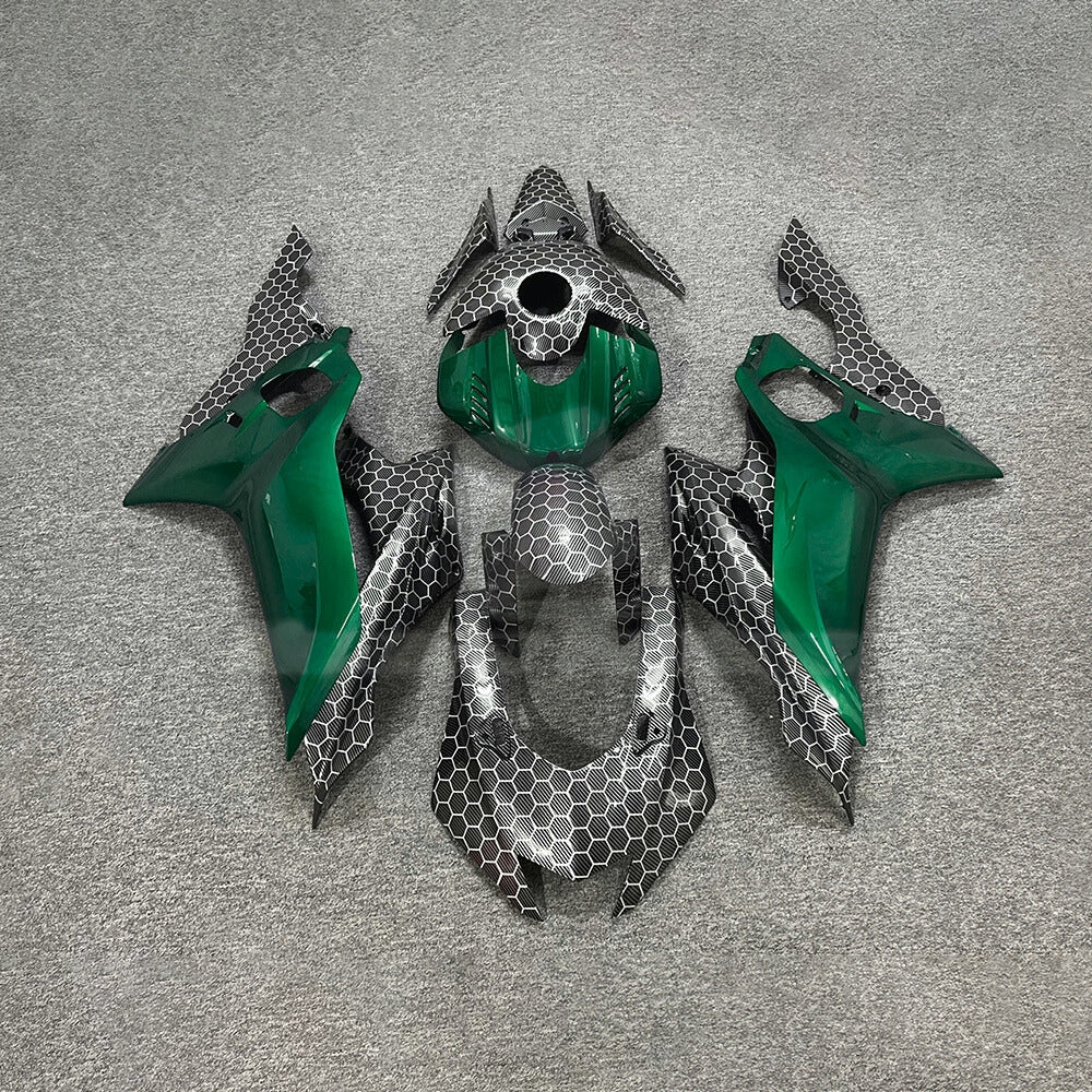 For YAMAHA YZF-R6 2017-2026 Carbon Fiber Custom Painted Aftermarket Body Rebuild Fairings Kit | NiceFairings - paint design NO.8 option image