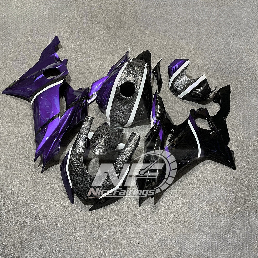 For YAMAHA YZF-R6 2017-2026 17-26 Free Windscreen Tank Pad Aftermarket Full Body Sh Fairings Kit | NiceFairings - side angle image