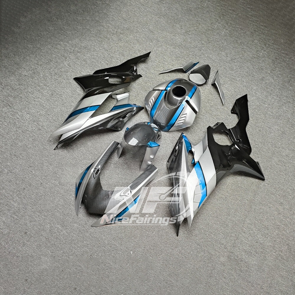 For YAMAHA YZF-R6 2017-2026 YZF R6 17-26 Flexible Plastic Reinforced Tabs Aftermark Fairings Kit | NiceFairings - side angle image