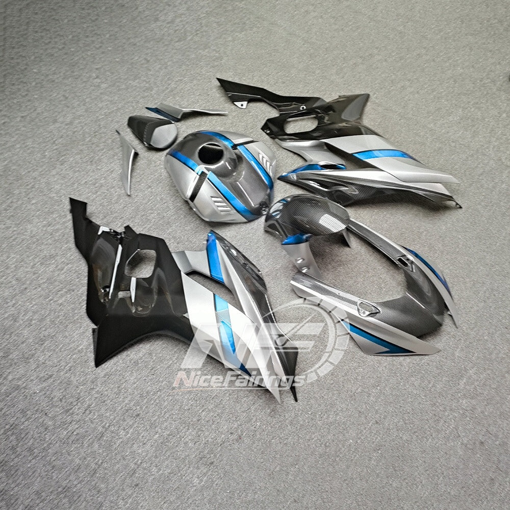 For YAMAHA YZF-R6 2017-2026 YZF R6 17-26 Flexible Plastic Reinforced Tabs Aftermark Fairings Kit | NiceFairings - rear angle image