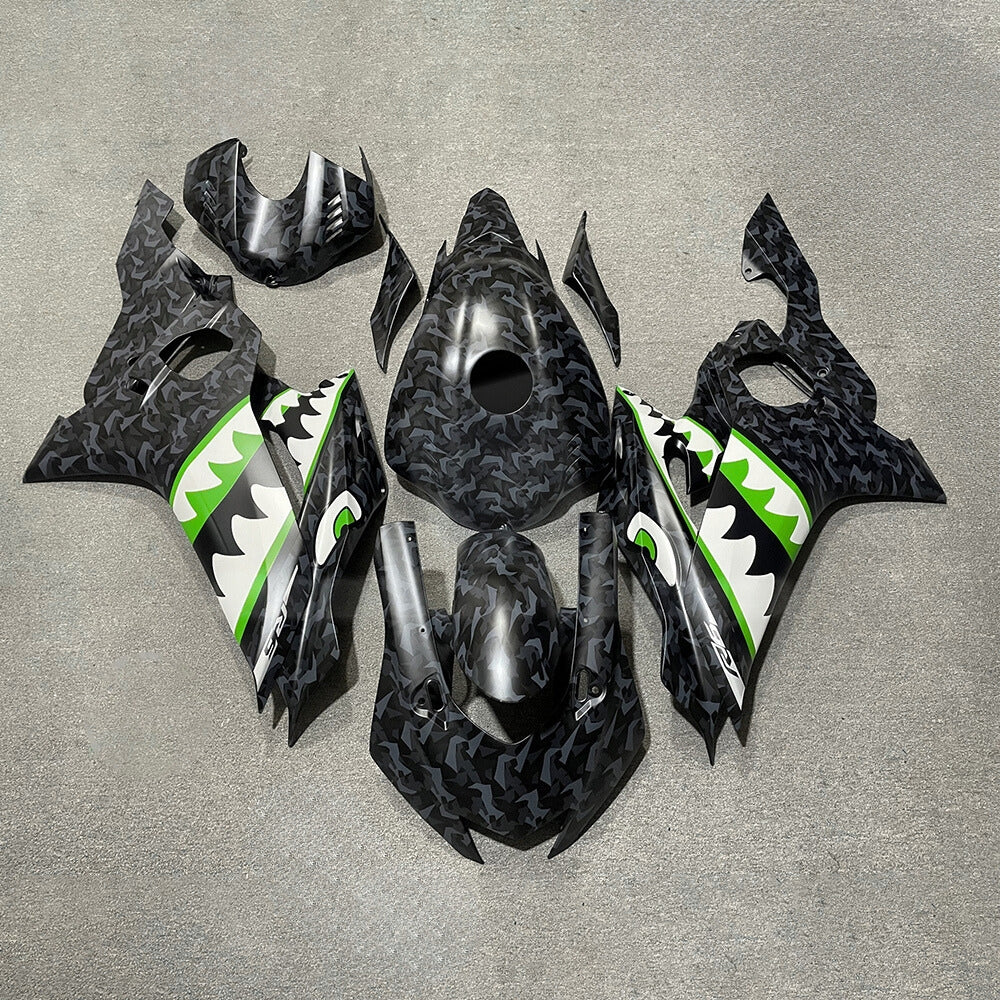 For YAMAHA YZF-R6 2017-2026 Aftermarket Carbon Fiber Custom Painted Any Color 100% Fairings Kit | NiceFairings - paint design NO.4 option image