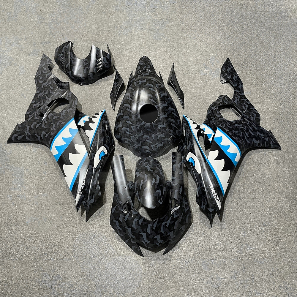 For YAMAHA YZF-R6 2017-2026 Aftermarket Carbon Fiber Custom Painted Any Color 100% Fairings Kit | NiceFairings - paint design NO.2 option image