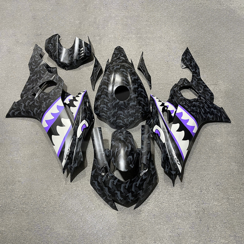 For YAMAHA YZF-R6 2017-2026 Aftermarket Carbon Fiber Custom Painted Any Color 100% Fairings Kit | NiceFairings - paint design NO.5 option image