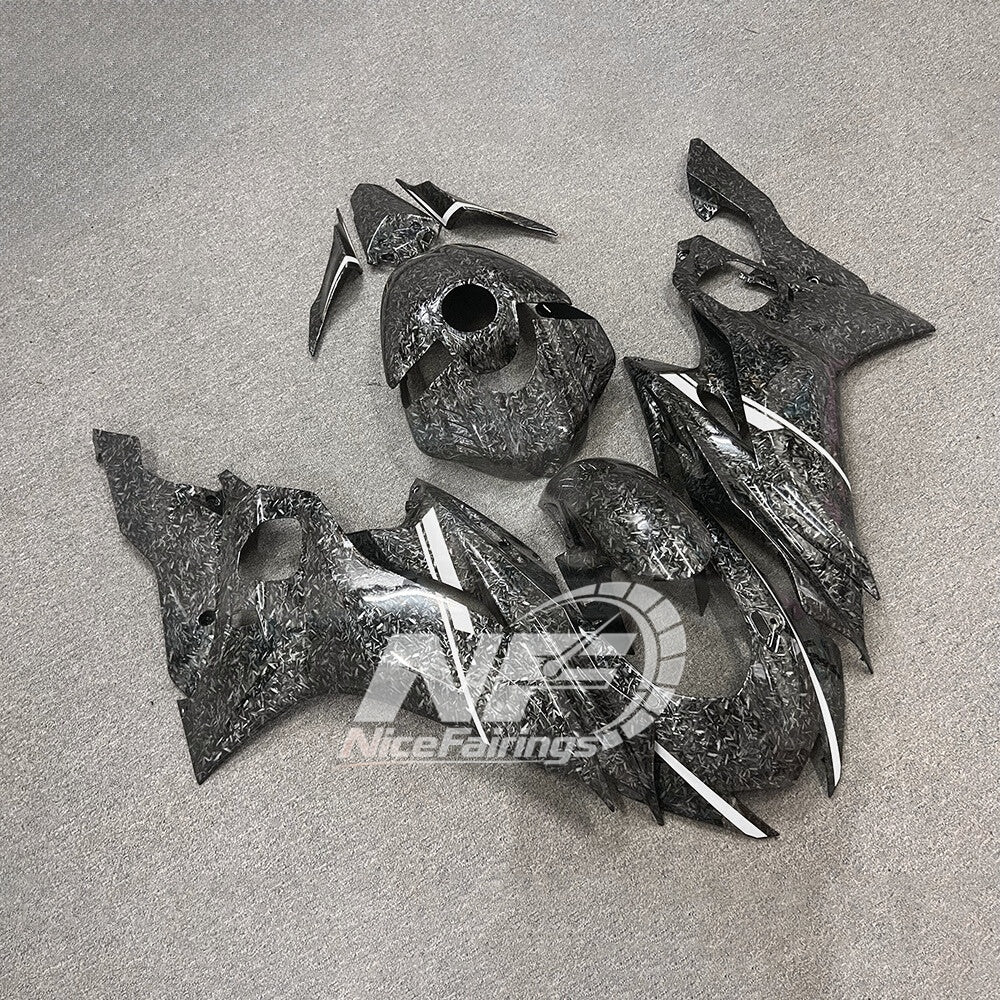 For YAMAHA YZF-R6 2017-2026 Anti-Melting Heatshield Aftermarket Custom Color Body Fairings Kit | NiceFairings - rear angle image