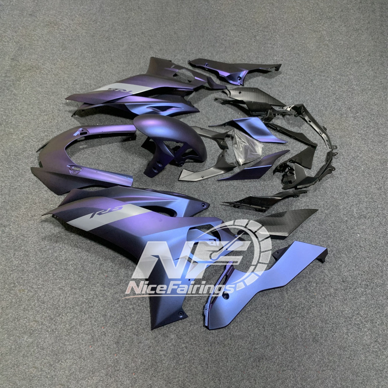 For YAMAHA YZF-R6 2017-2026 17-26 Heavy Duty Aftermarket Custom Painted B Fairings Kit | NiceFairings - paint design NO.5 option image
