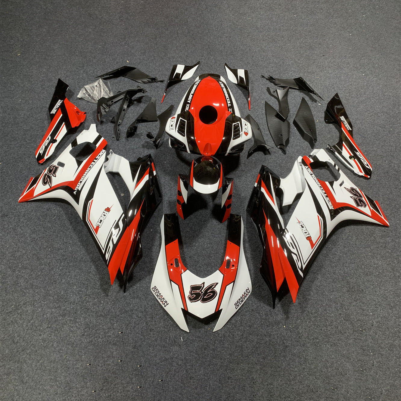 For YAMAHA YZF-R6 2017-2026 R6 Bodywork Replacement Set Fairings Kit | NiceFairings - paint design NO.4 option image