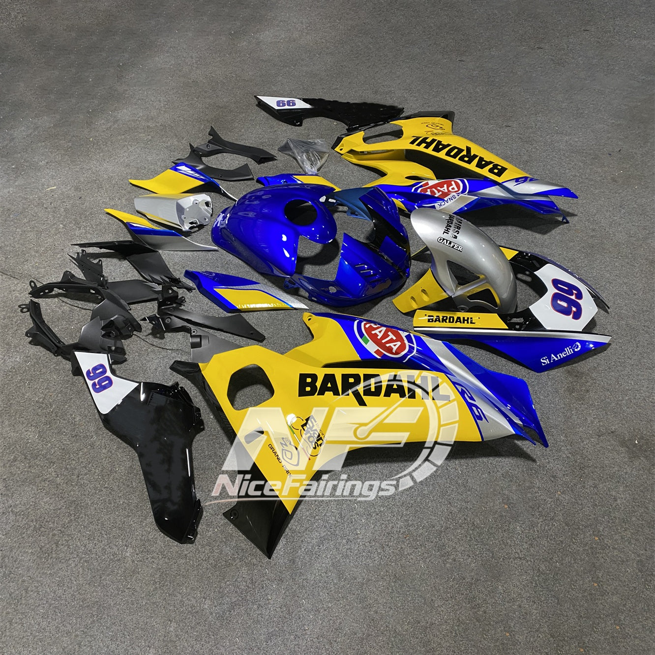 For YAMAHA YZF-R6 2017-2026 YZF R6 Pre-Drilled Aftermarket Custom Painted Cowling Fairings Kit | NiceFairings - rear angle image