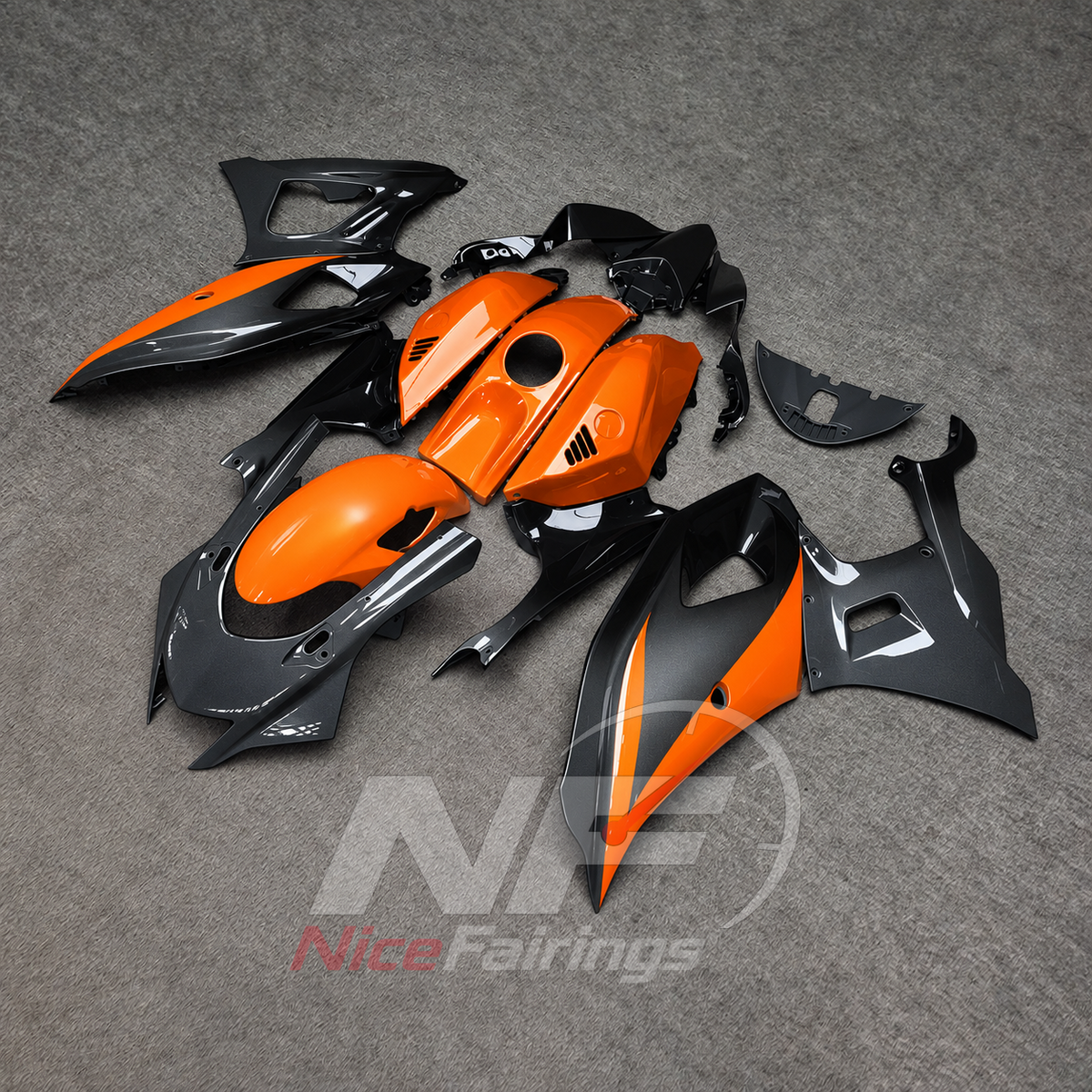 Aftermarket Injection-Molded Cowling Set Fits Yamaha YZF-R7 2021-2025 | NiceFairings - front angle image