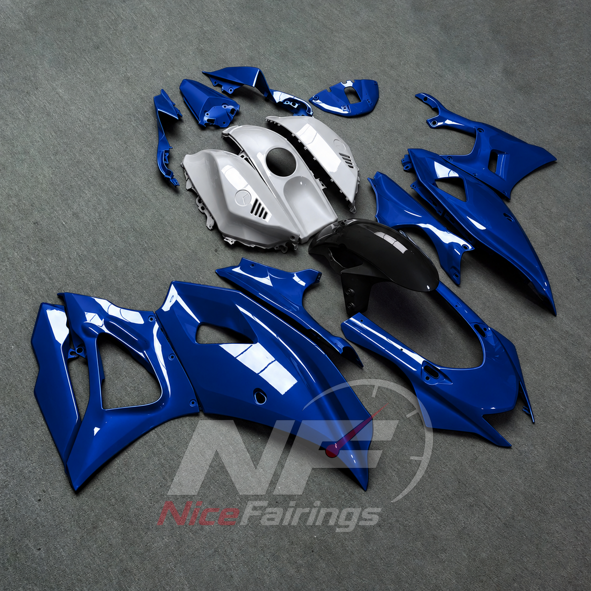 Aftermarket Injection-Molded Fairing Set Compatible with Yamaha YZF-R7 2021-2025 | NiceFairings - front angle image