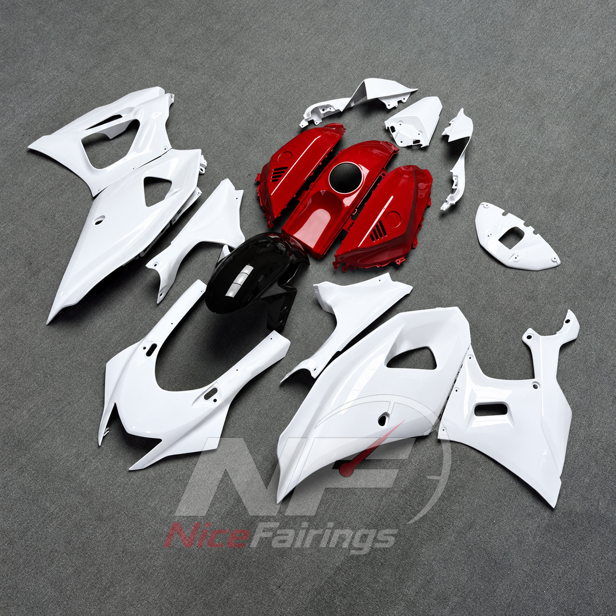 Replacement ABS Cowling Set Fits Yamaha YZF-R7 2021-2025 | NiceFairings - front angle image