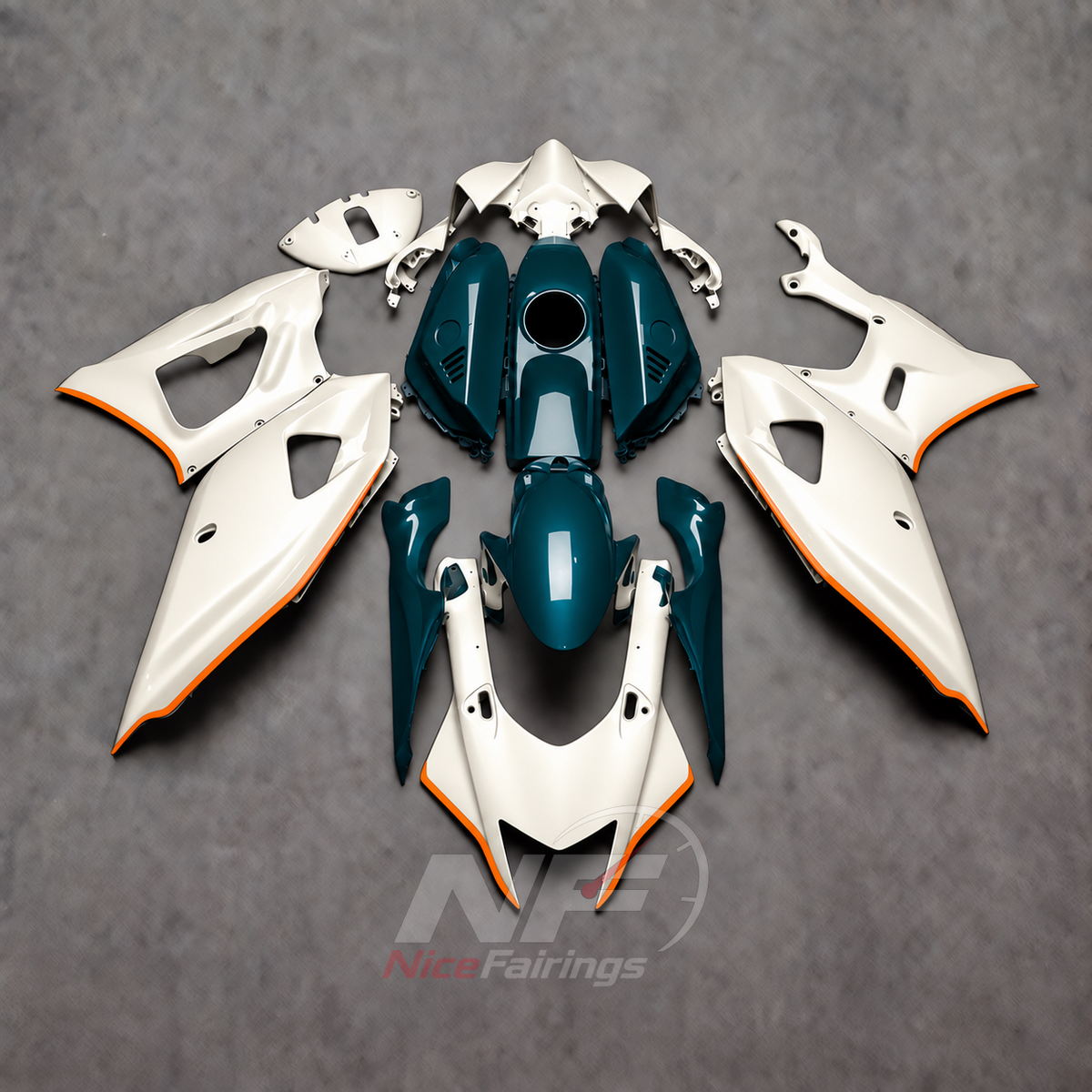 Cowling Panel Set Fits 2021-2025 Yamaha YZF-R7 | NiceFairings - paint design NO.9 option image