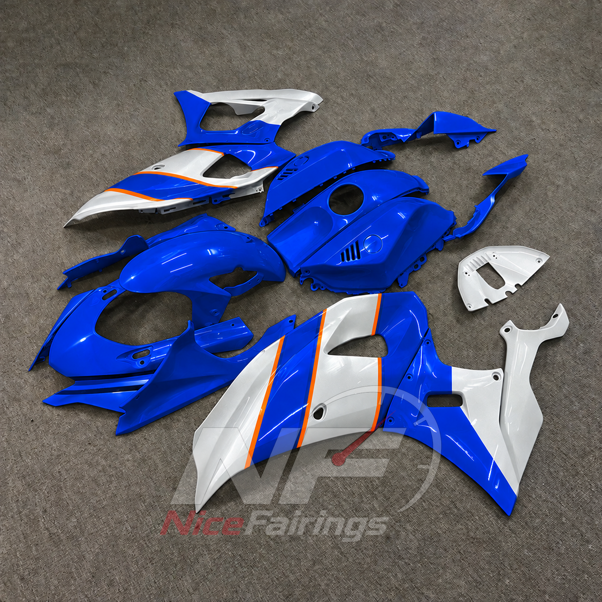 Cowling Panel Set Fits 2021-2025 Yamaha YZF-R7 | NiceFairings - side angle image
