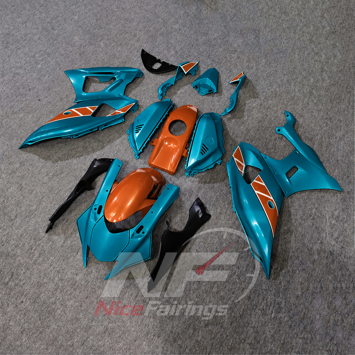 Custom-Painted Sportbike Bodywork Set Compatible with Yamaha YZF-R7 2021-2025 | NiceFairings - front angle image