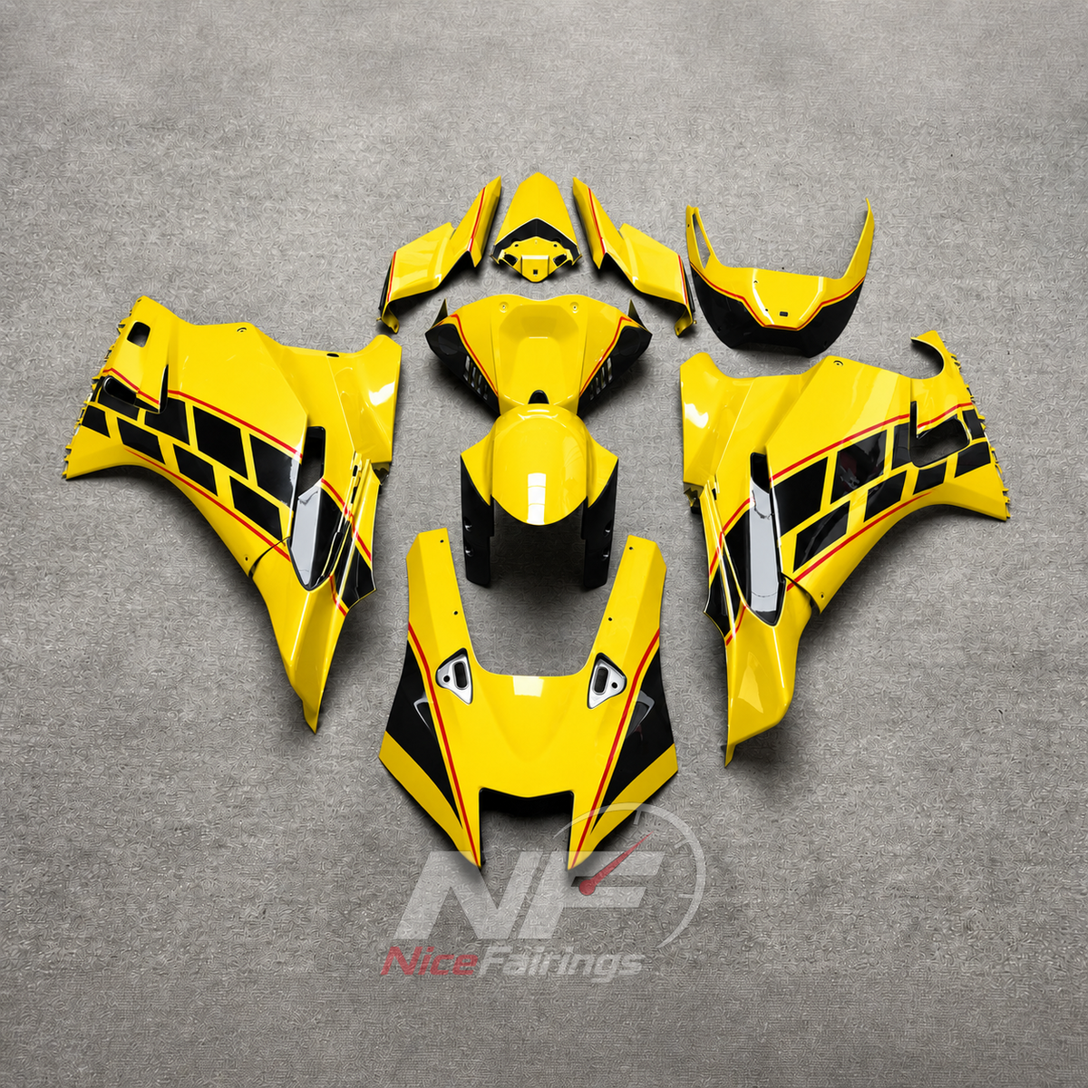 ABS Plastic Cowling Set Fits YAMAHA YZF-R9 2025-2026 - Replacement | NiceFairings - paint design NO.9 option image