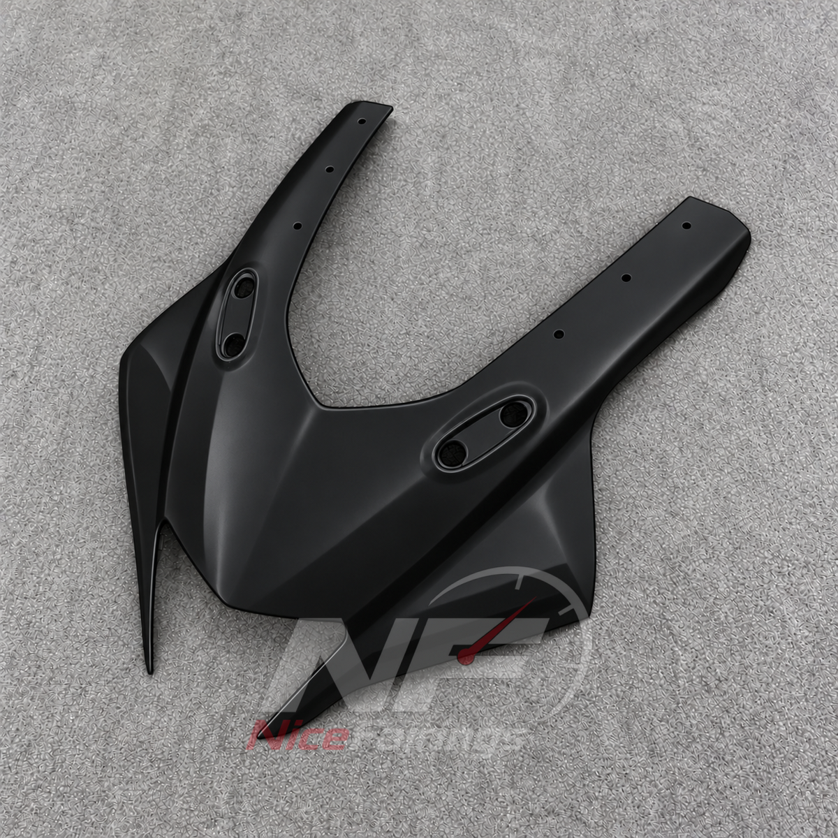 Fairings Kit Fits 2023-2026 YAMAHA YZF-R125 - ABS Plastic Bodywork - Matte Black | NiceFairings - front angle image