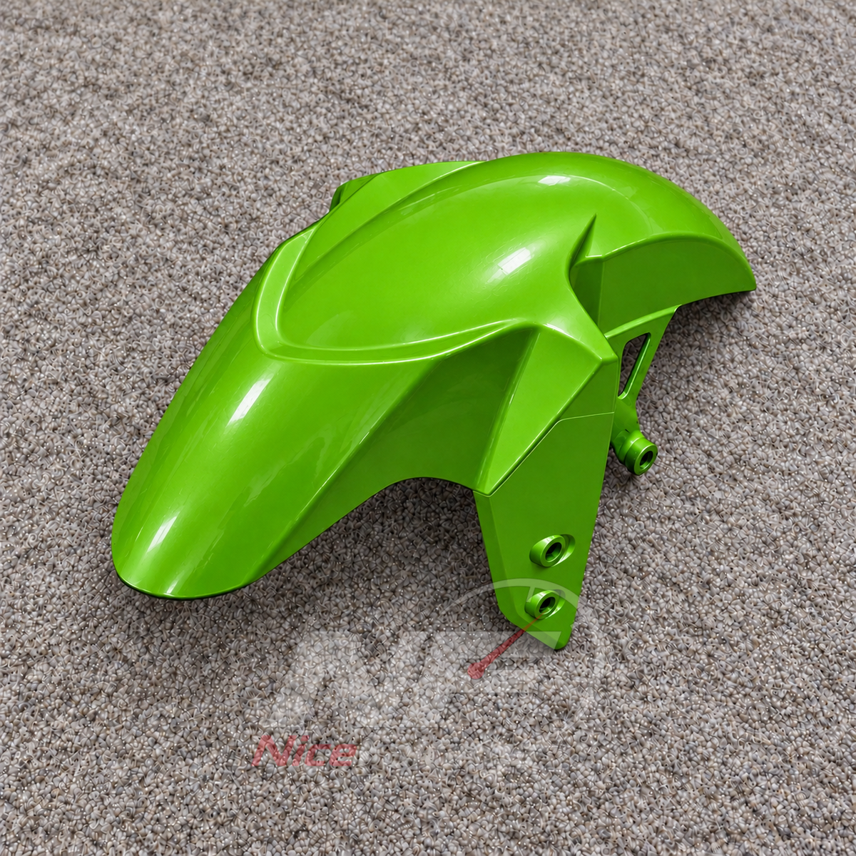 Replacement Fairings Fit 2023-2026 YAMAHA YZF-R125 - ABS Plastic Bodywork - Lime Green | NiceFairings - side angle image