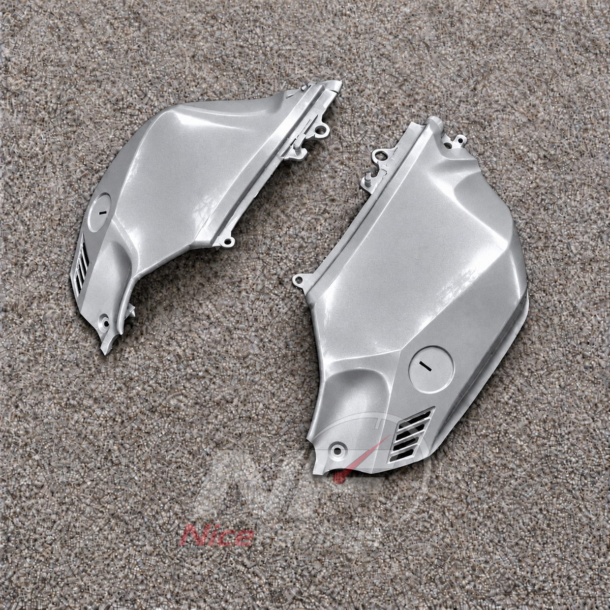 ABS Plastic Fairing Kit Fits 2023-2026 YAMAHA YZF-R125 - Bodywork - Silver | NiceFairings - side angle image