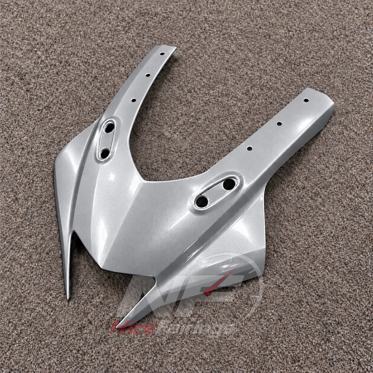 ABS Plastic Fairing Kit Fits 2023-2026 YAMAHA YZF-R125 - Bodywork - Silver | NiceFairings - rear angle image