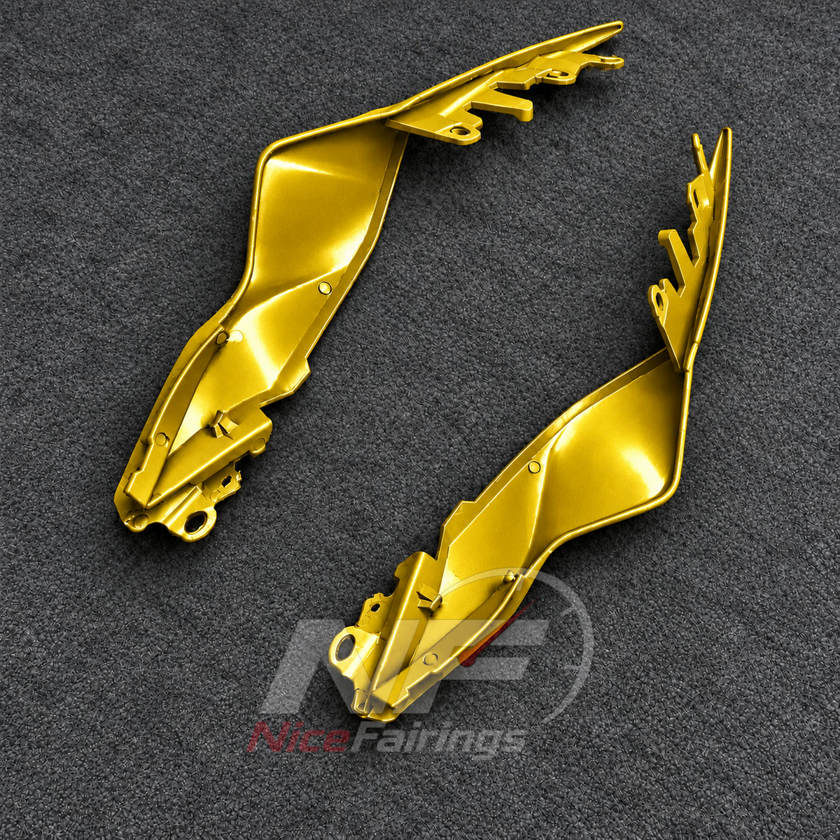 Fairing Kit Fits 2023-2026 YAMAHA YZF-R125 - ABS Plastic Bodywork - Gold | NiceFairings - side angle image