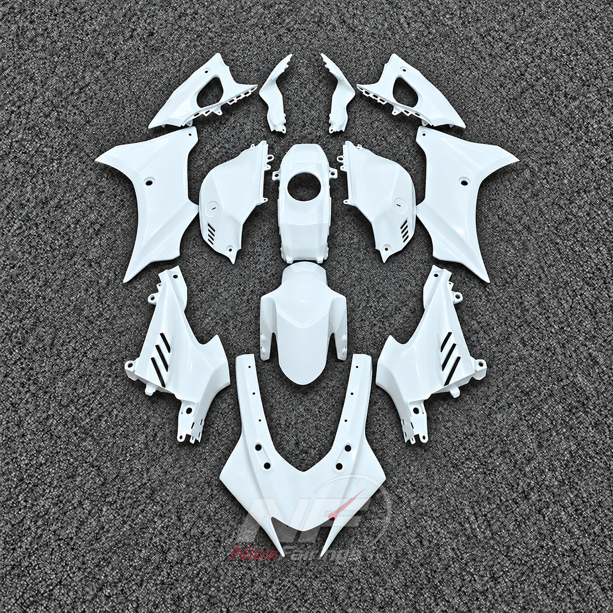 Sportbike Fairing Kit Fits 2023-2026 YAMAHA YZF-R125 - ABS Plastic Bodywork - Red | NiceFairings - paint design NO.9 option image