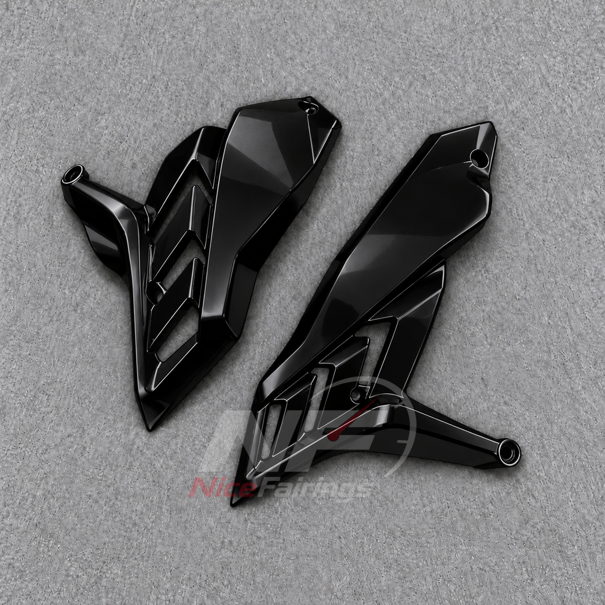 Custom Fairings Fit 2026 KAWASAKI Z1100 - Injection-Molded ABS Plastic - Black | NiceFairings - rear angle image