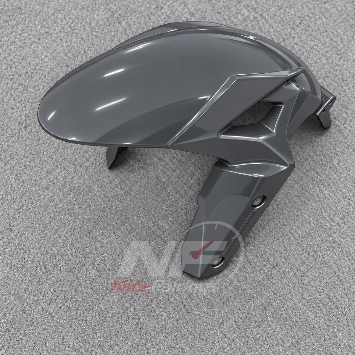Replacement Fairings Fit 2026 KAWASAKI Z1100 - Injection-Molded ABS Plastic - Gray | NiceFairings - front angle image