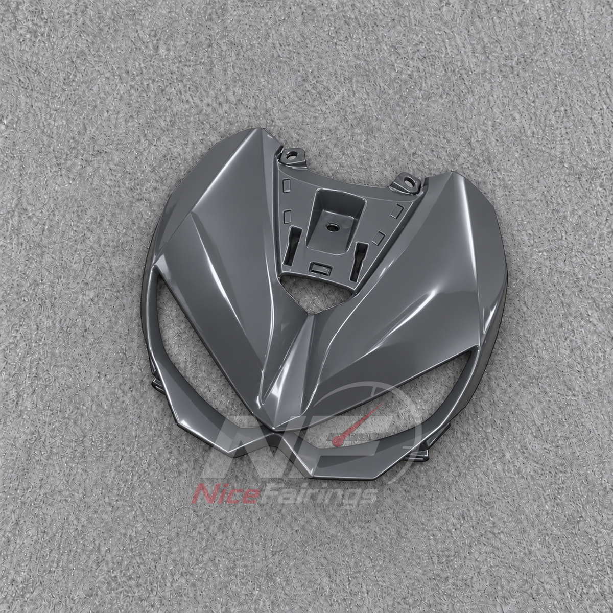 Replacement Fairings Fit 2026 KAWASAKI Z1100 - Injection-Molded ABS Plastic - Gray | NiceFairings - rear angle image
