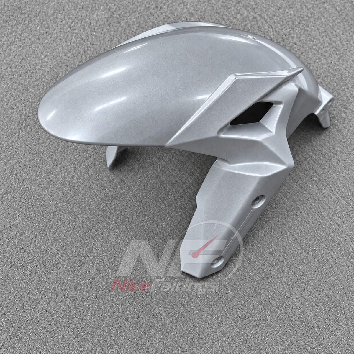 ABS Plastic Fairing Kit Fits 2026 KAWASAKI Z1100 - Injection-Molded Bodywork - Silver | NiceFairings - rear angle image