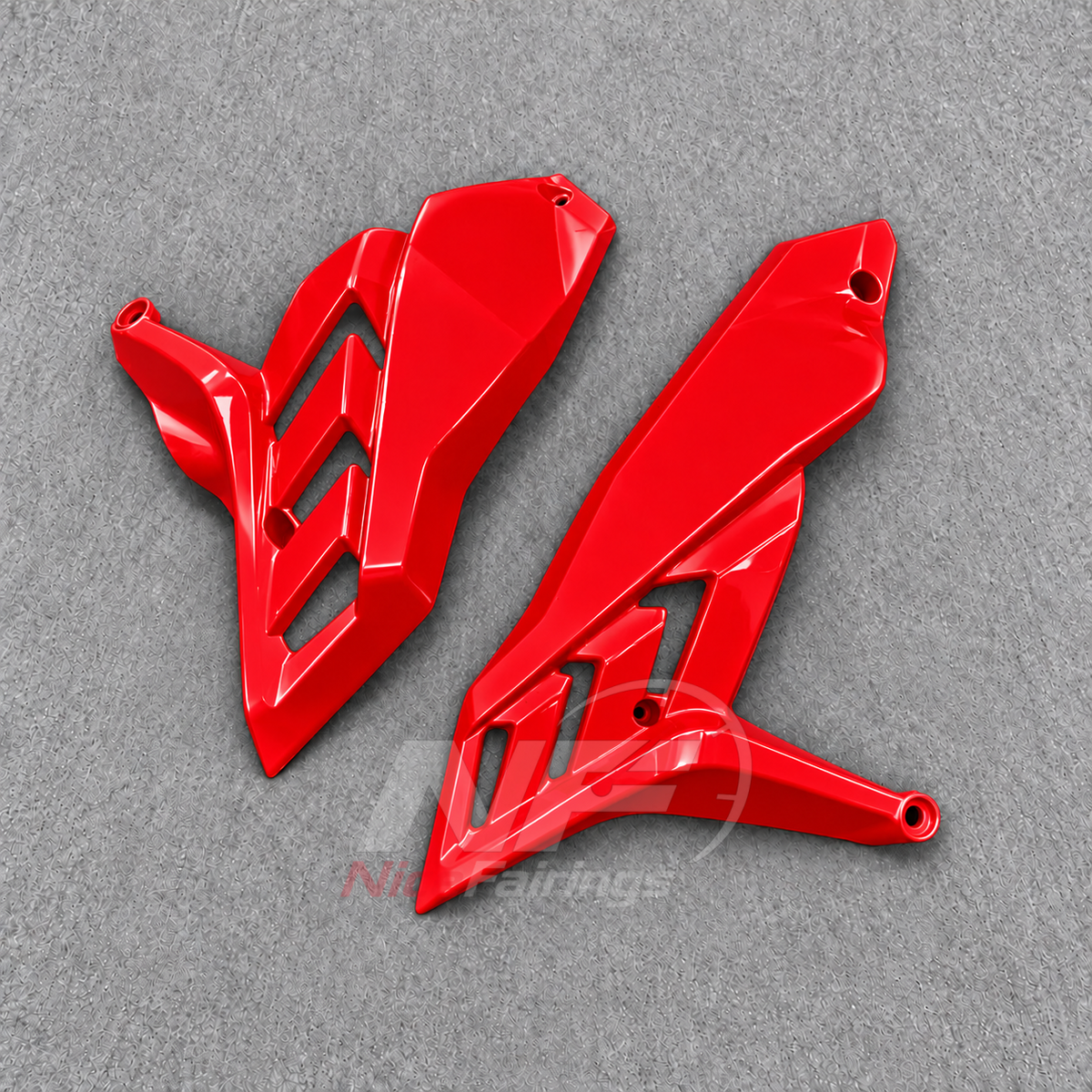 Injection-Molded Fairing Kit Fits 2026 KAWASAKI Z1100 - ABS Plastic Bodywork - Red | NiceFairings - rear angle image