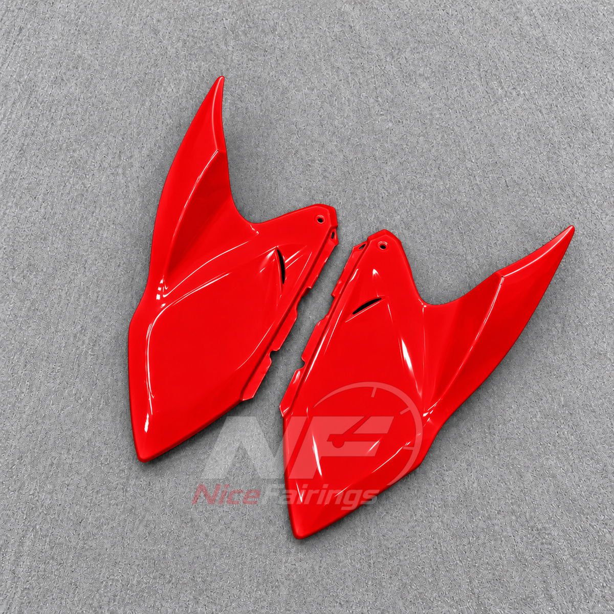 Injection-Molded Fairing Kit Fits 2026 KAWASAKI Z1100 - ABS Plastic Bodywork - Red | NiceFairings - additional angle image