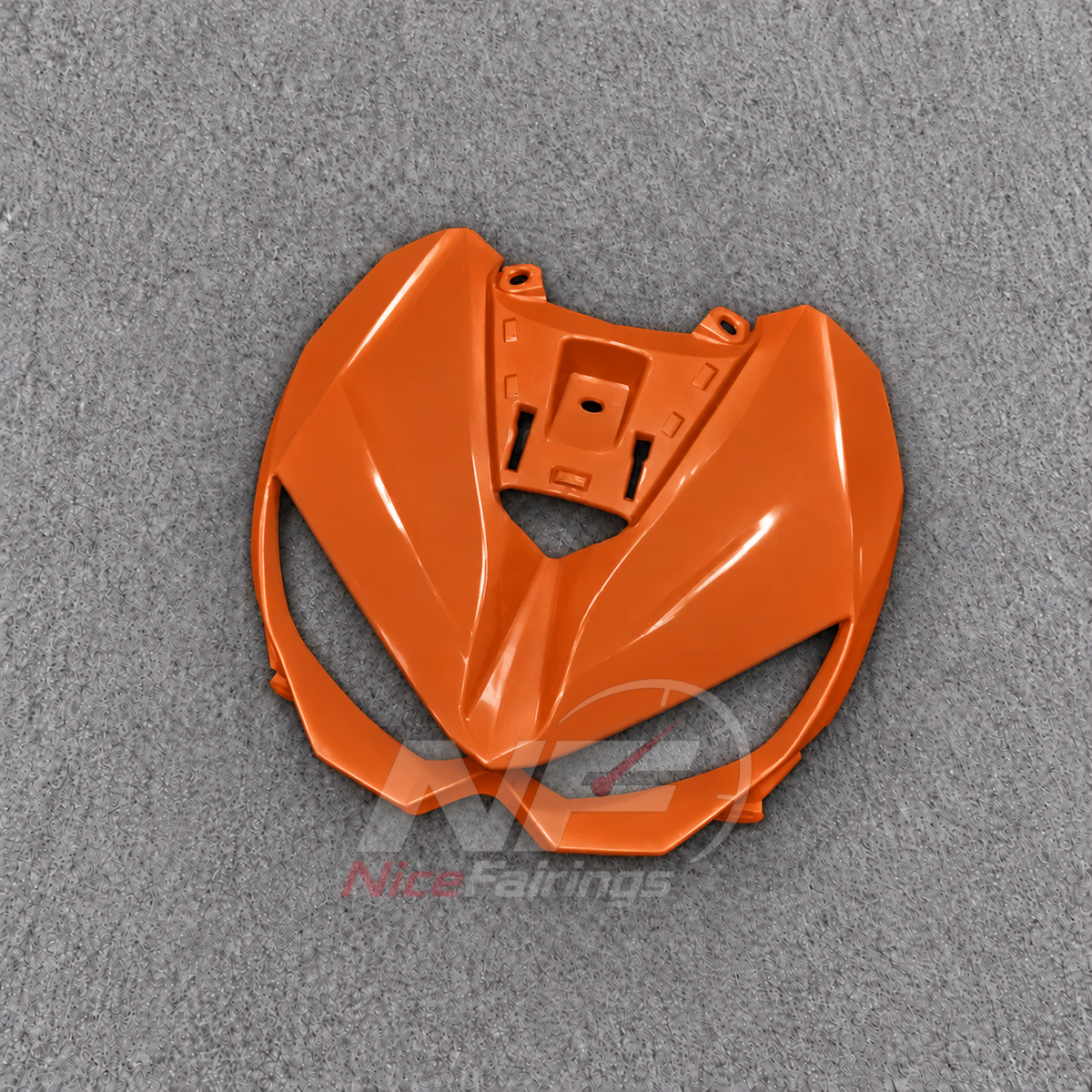 Sportbike Fairing Kit Fits 2026 KAWASAKI Z1100 - Injection-Molded ABS Plastic - Orange Blue | NiceFairings - side angle image