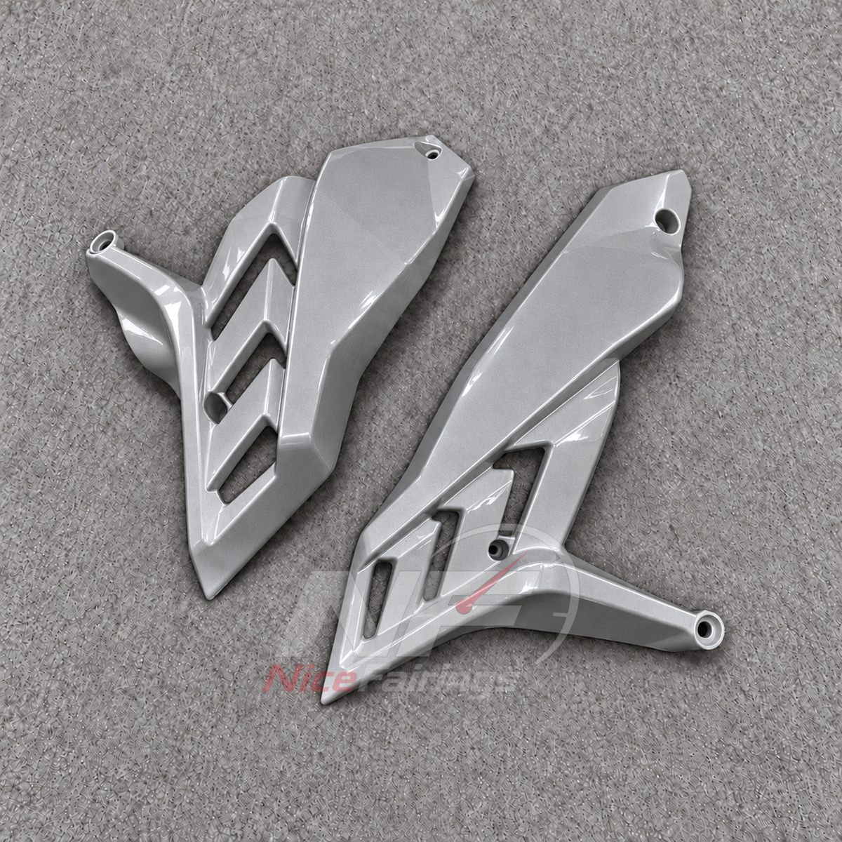 Motorcycle Fairings Fit 2026 KAWASAKI Z1100 - Injection-Molded ABS Plastic - Purple Silver | NiceFairings - front angle image