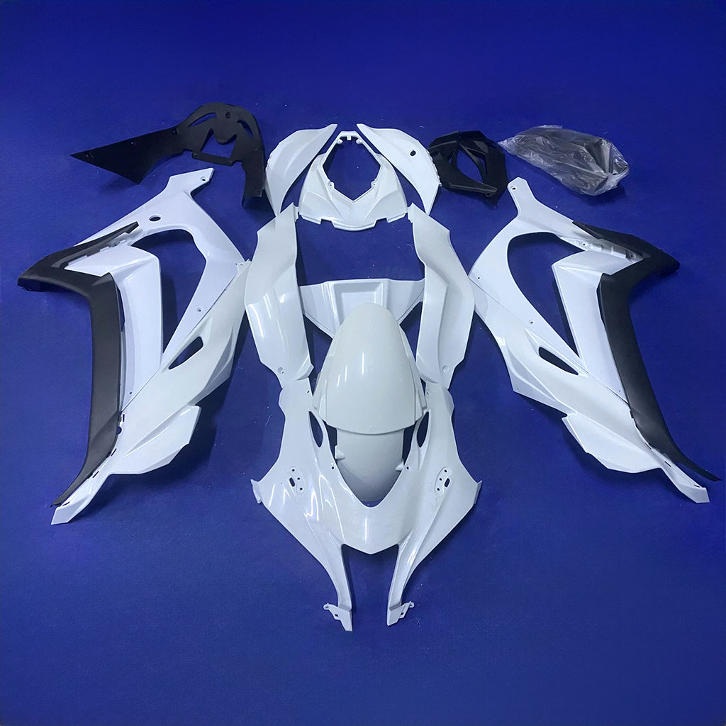 For Kawasaki ZX10R 2016-2020 2020 Carbon Fiber Custom Painted Match OEM Color 100% P Fairings Kit | NiceFairings - paint design NO.2 option image