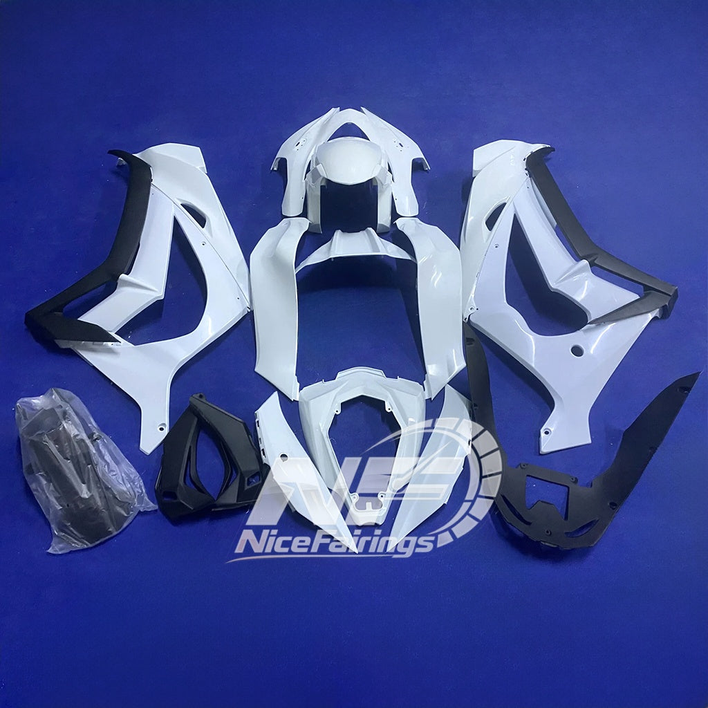 For Kawasaki ZX10R 2016-2020 ( ) Carbon Fiber Aftermarket Full Set Custom Color Pain Fairings Kit | NiceFairings - rear angle image