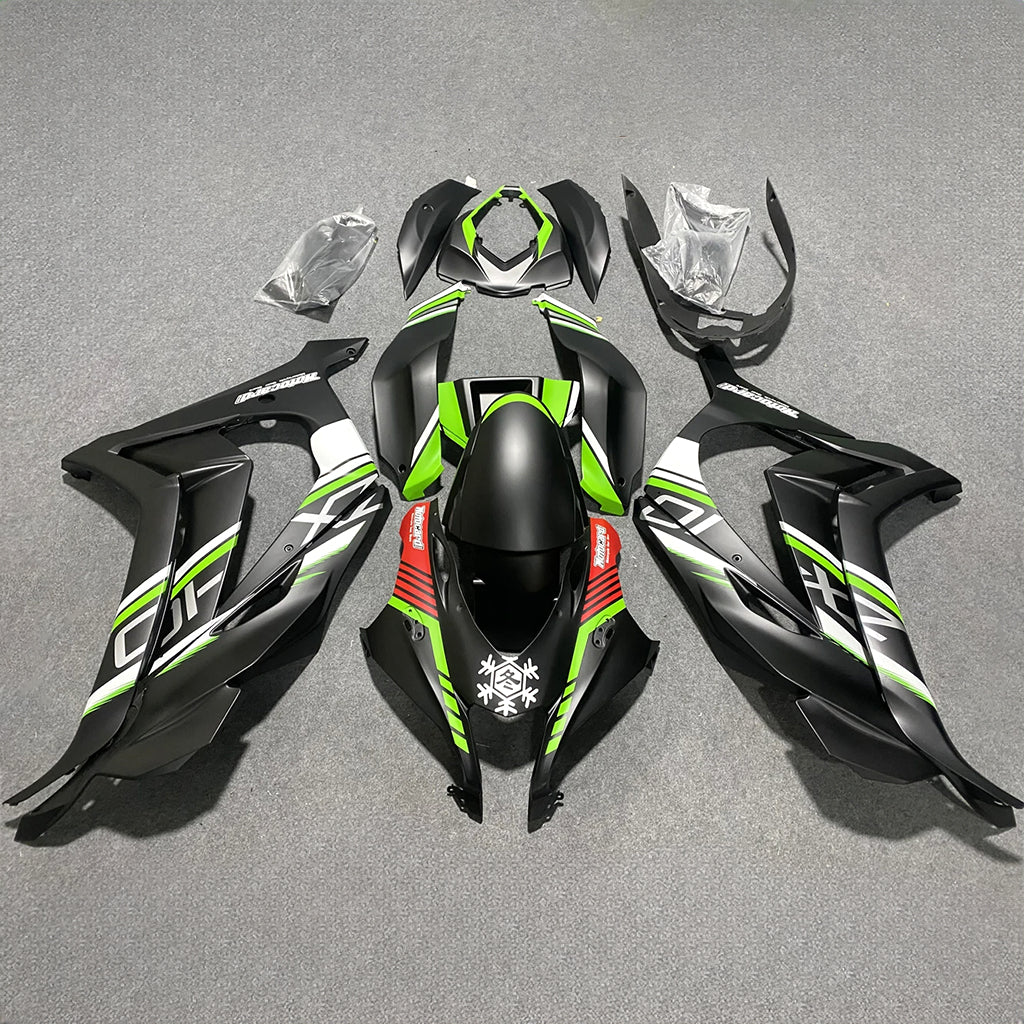 For Kawasaki ZX10R 2016-2020 Bodywork Carbon Fiber Custom Painted UV Protective Glos Fairings Kit | NiceFairings - paint design NO.5 option image