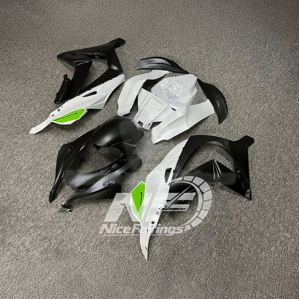 For Kawasaki ZX10R 2016-2020 Aftermarket Carbon Fiber Full Easy Bolt-on Custom Paint Fairings Kit | NiceFairings - front angle image