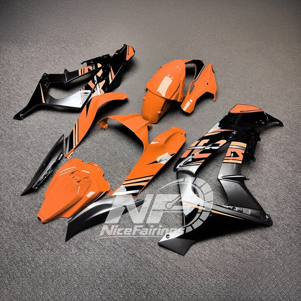 For Kawasaki ZX10R 2016-2020 Carbon Fiber Replacement Parts Custom Painted Custom De Fairings Kit | NiceFairings - rear angle image