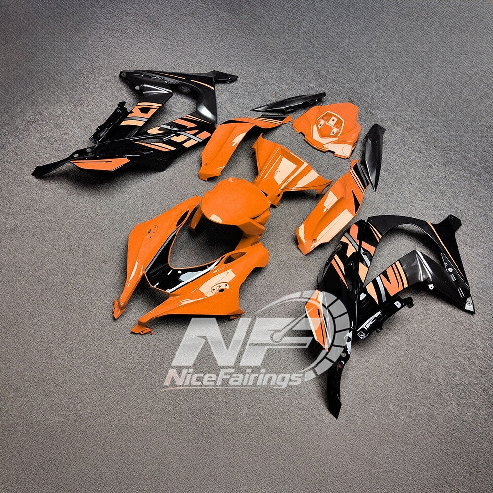 For Kawasaki ZX10R 2016-2020 Carbon Fiber Replacement Parts Custom Painted Custom De Fairings Kit | NiceFairings - front angle image