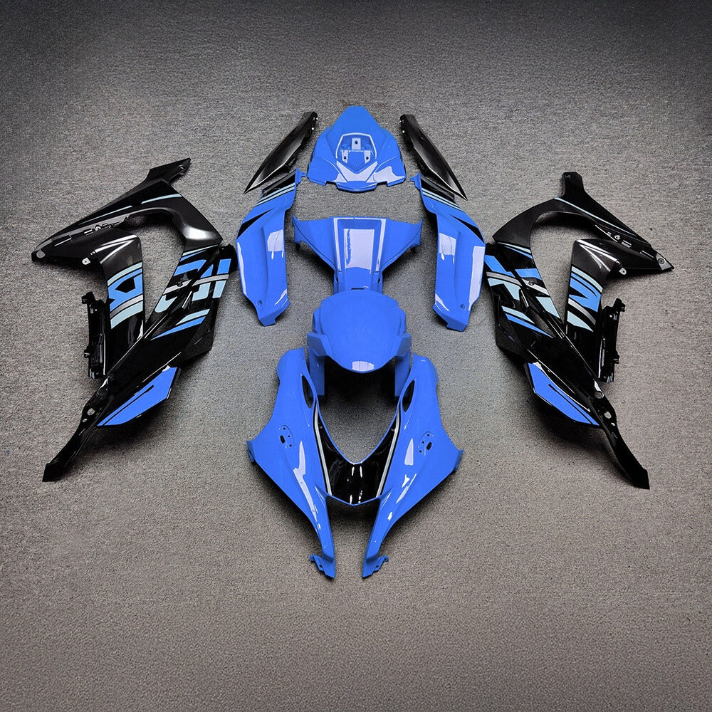 For Kawasaki ZX10R 2016-2020 Aftermarket Carbon Fiber Full Easy Bolt-on Custom Paint Fairings Kit | NiceFairings - paint design NO.6 option image