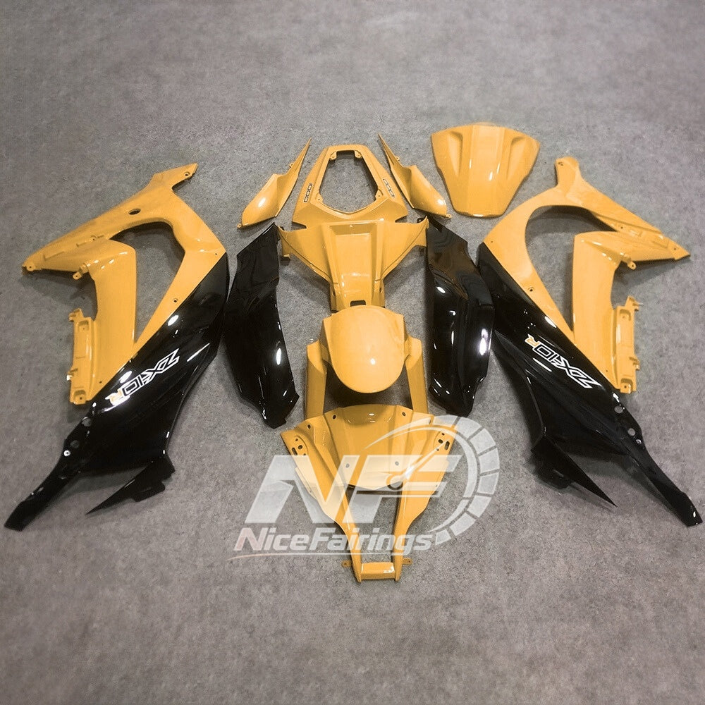 For Kawasaki ZX10R 2016-2020 Carbon Fiber Aftermarket Set Custom Color Painted Clear Fairings Kit | NiceFairings - paint design NO.6 option image