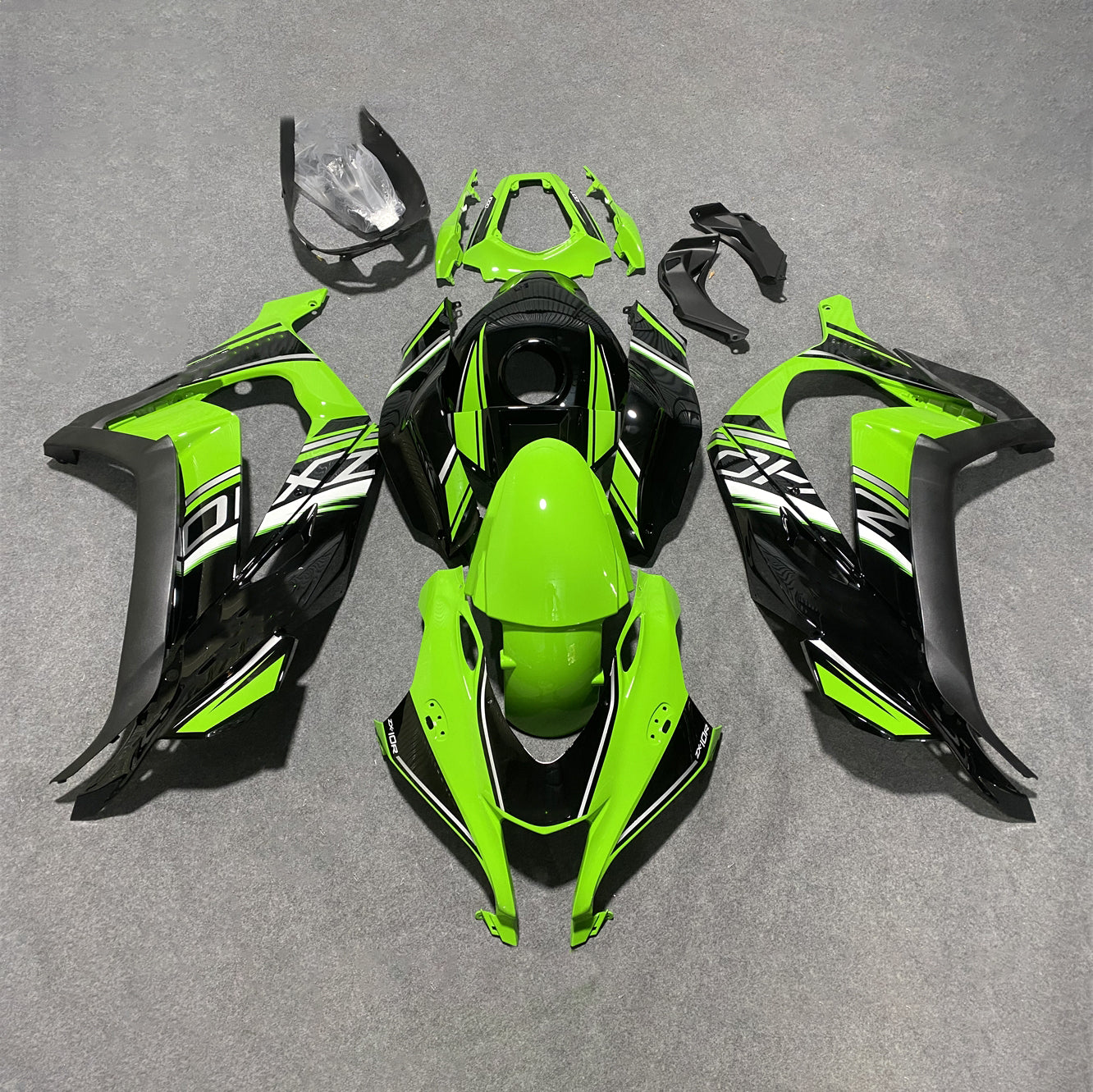 For Kawasaki ZX10R 2016-2020 2020 Carbon Fiber Custom Painted Match OEM Color 100% P Fairings Kit | NiceFairings - paint design NO.9 option image